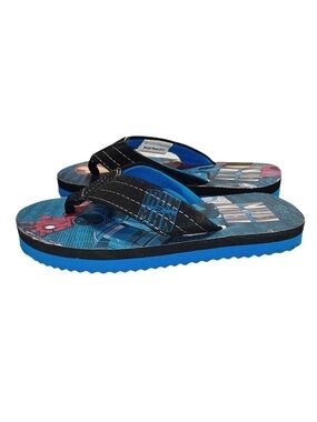 BUSTER BROWN & CO. Boy's Iron Man Flip Flops Size 10/11